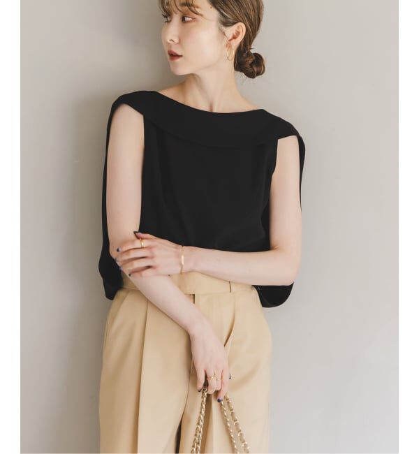 NOBLE「《WEB限定追加》【洗える】バルーンケープブラウス」|シャツ・ブラウス|
