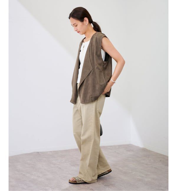 FRAMeWORK「フェイクスエードドレープジレ」|ダウンベスト・ベスト|