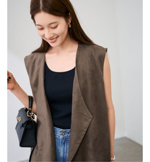 FRAMeWORK「フェイクスエードドレープジレ」|ダウンベスト・ベスト|