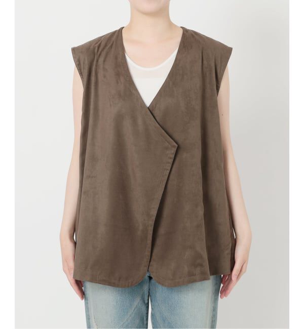 FRAMeWORK「フェイクスエードドレープジレ」|ダウンベスト・ベスト|