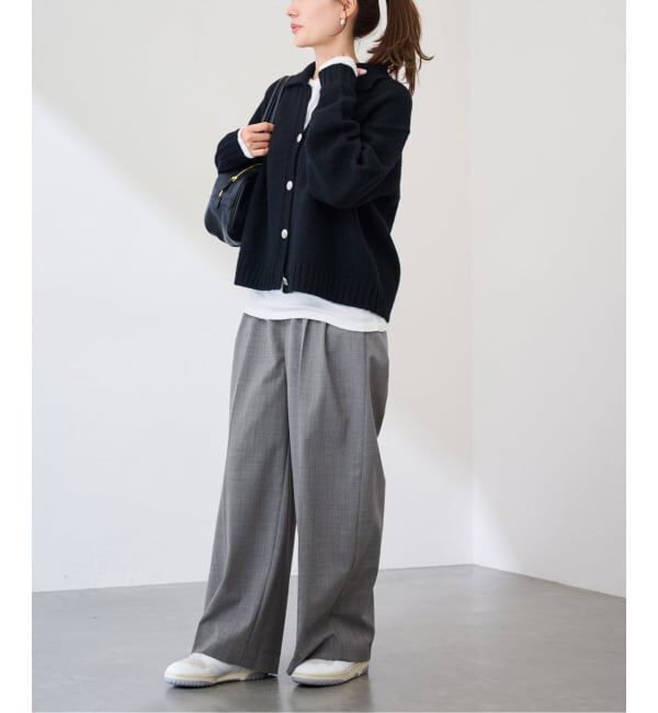 FRAMeWORK「≪追加≫ウォッシャブルTWタックワイドパンツ」|スラックス|