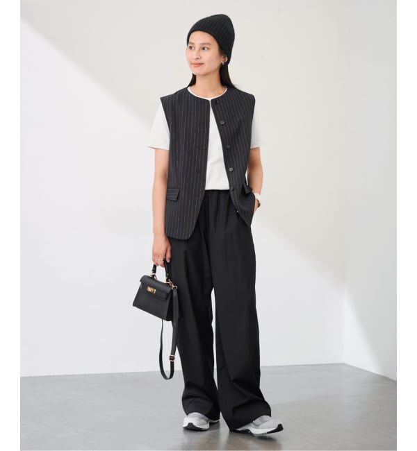 FRAMeWORK「LOEFF/ロエフ W TORO HRM パンツ」|スラックス|