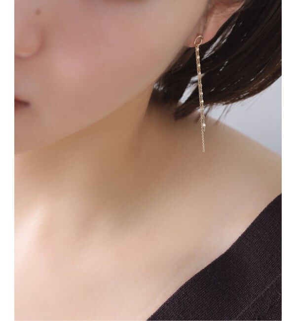 Lilas by Spick&Span「《WEB限定》リング*チェーンピアス K10（両耳）」|ピアス|
