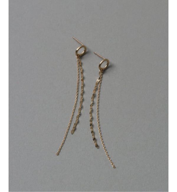 Lilas by Spick&Span「《WEB限定》リング*チェーンピアス K10（両耳）」|ピアス|