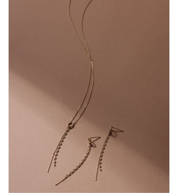 Lilas by Spick&Span「《WEB限定》リング*チェーンピアス K10（両耳）」|ピアス|
