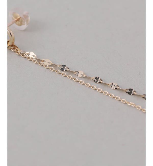 Lilas by Spick&Span「《WEB限定》リング*チェーンピアス K10（両耳）」|ピアス|