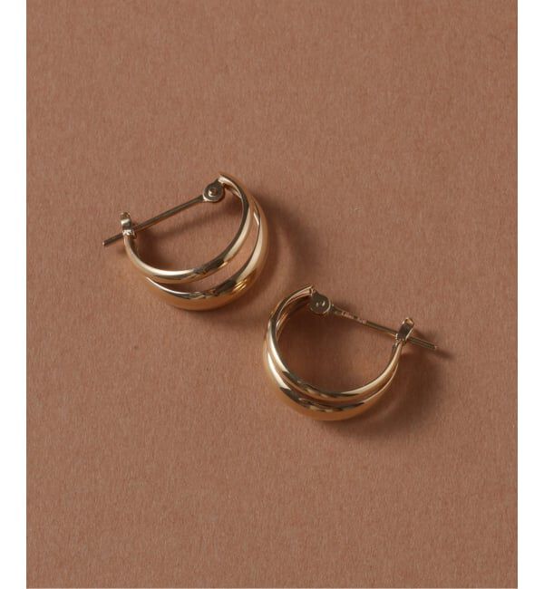 Lilas by Spick&Span「3ラインフープピアス K10（両耳）」|ピアス|