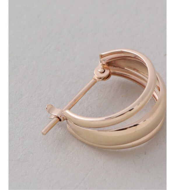 Lilas by Spick&Span「3ラインフープピアス K10（両耳）」|ピアス|