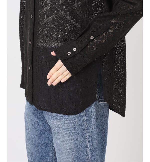 Spick and Span「スタンドカラーレースシャツ」|シャツ・ブラウス|