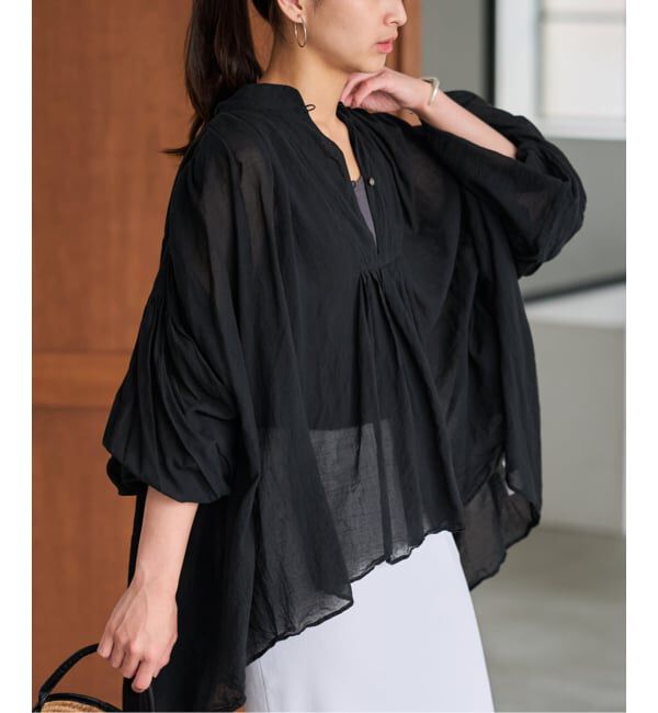 FRAMeWORK「≪一部店舗+WEB限定 / 追加予約≫コットンシフォンタックブラウス」|シャツ・ブラウス|