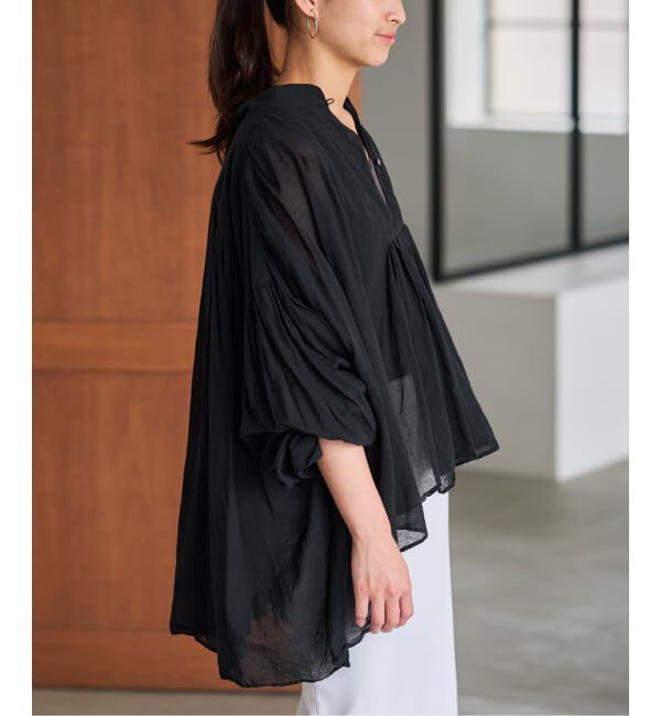 FRAMeWORK「≪一部店舗+WEB限定 / 追加予約≫コットンシフォンタックブラウス」|シャツ・ブラウス|
