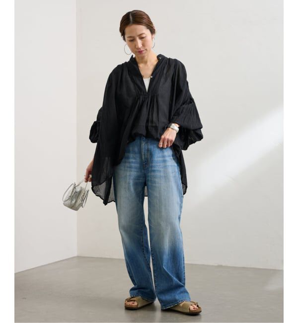 FRAMeWORK「≪一部店舗+WEB限定 / 追加予約≫コットンシフォンタックブラウス」|シャツ・ブラウス|