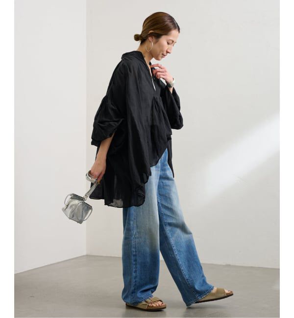 FRAMeWORK「≪一部店舗+WEB限定 / 追加予約≫コットンシフォンタックブラウス」|シャツ・ブラウス|