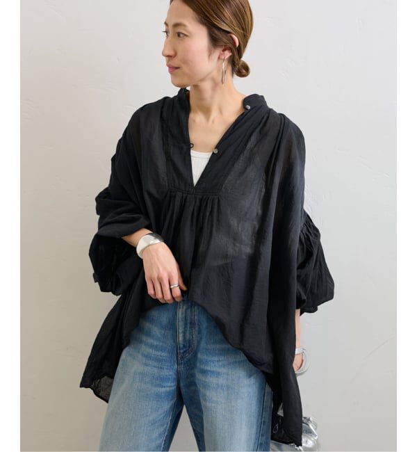 FRAMeWORK「≪一部店舗+WEB限定 / 追加予約≫コットンシフォンタックブラウス」|シャツ・ブラウス|