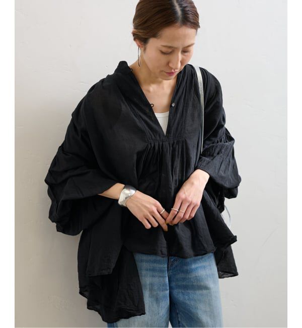 FRAMeWORK「≪一部店舗+WEB限定 / 追加予約≫コットンシフォンタックブラウス」|シャツ・ブラウス|