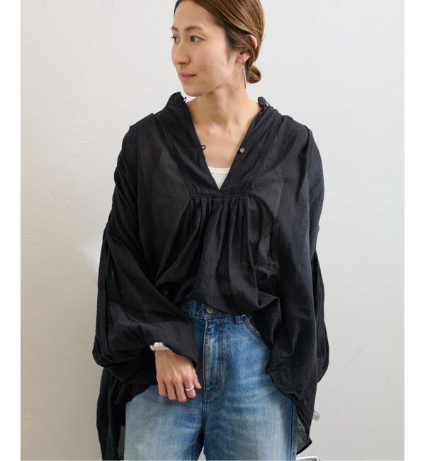 FRAMeWORK「≪一部店舗+WEB限定 / 追加予約≫コットンシフォンタックブラウス」|シャツ・ブラウス|