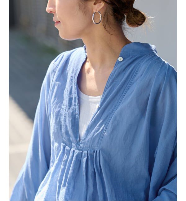 FRAMeWORK「≪一部店舗+WEB限定 / 追加予約≫コットンシフォンタックブラウス」|シャツ・ブラウス|