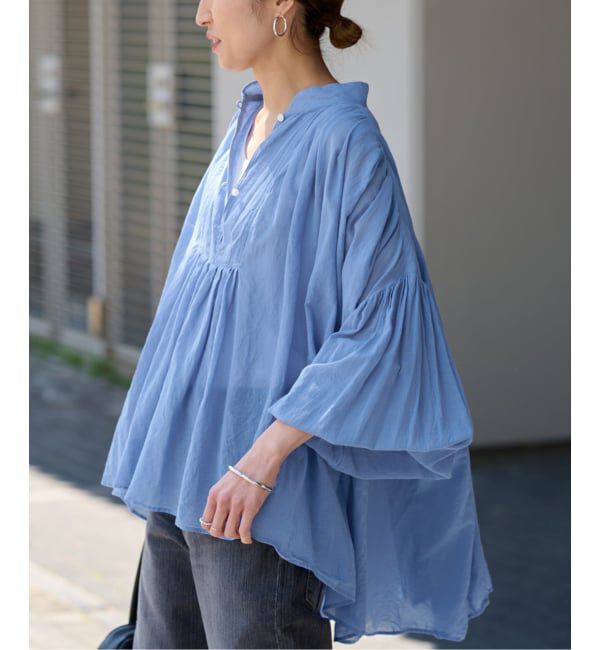 FRAMeWORK「≪一部店舗+WEB限定 / 追加予約≫コットンシフォンタックブラウス」|シャツ・ブラウス|