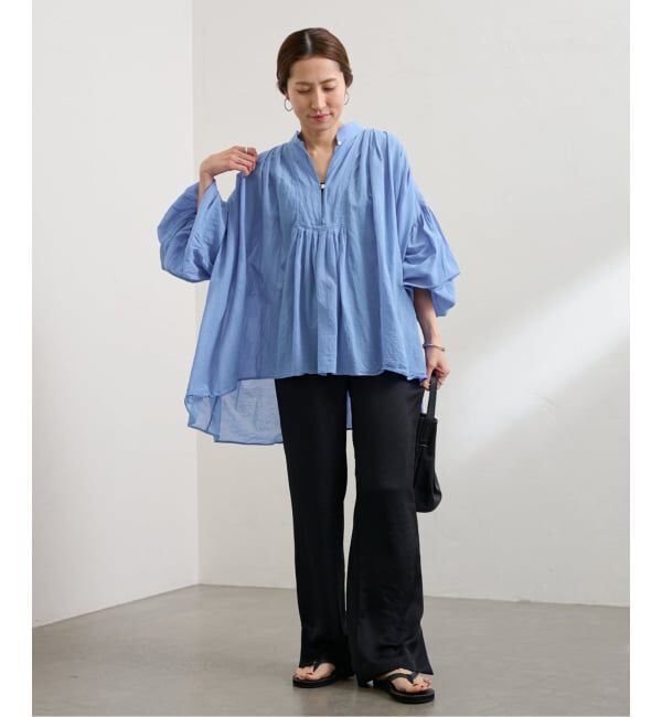 FRAMeWORK「≪一部店舗+WEB限定 / 追加予約≫コットンシフォンタックブラウス」|シャツ・ブラウス|