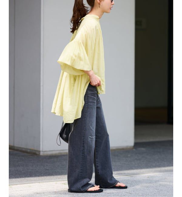 FRAMeWORK「≪一部店舗+WEB限定 / 追加予約≫コットンシフォンタックブラウス」|シャツ・ブラウス|