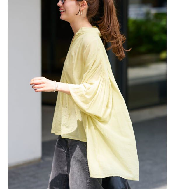 FRAMeWORK「≪一部店舗+WEB限定 / 追加予約≫コットンシフォンタックブラウス」|シャツ・ブラウス|