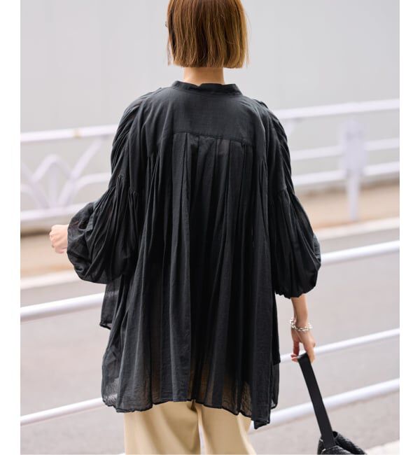 FRAMeWORK「≪一部店舗+WEB限定 / 追加予約≫コットンシフォンタックブラウス」|シャツ・ブラウス|