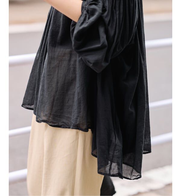 FRAMeWORK「≪一部店舗+WEB限定 / 追加予約≫コットンシフォンタックブラウス」|シャツ・ブラウス|