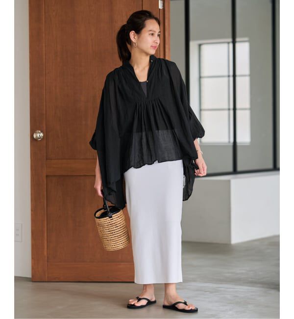 FRAMeWORK「≪一部店舗+WEB限定 / 追加予約≫コットンシフォンタックブラウス」|シャツ・ブラウス|