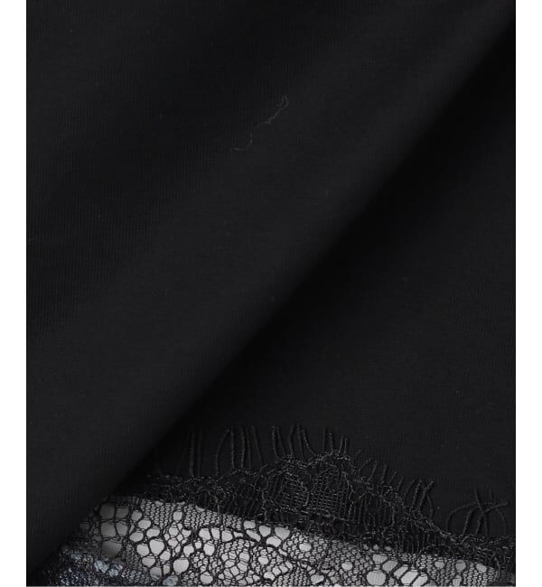 Spick and Span「《一部店舗+WEB限定予約》ヘムレース付きTシャツ」|Tシャツ・カットソー|