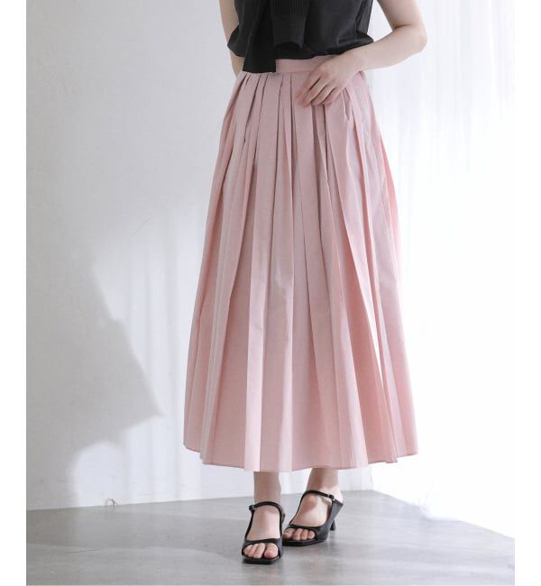  「【洗える】タフタプリーツスカート」|スカート|