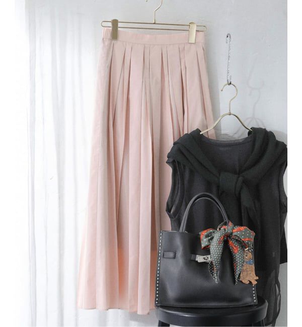  「【洗える】タフタプリーツスカート」|スカート|
