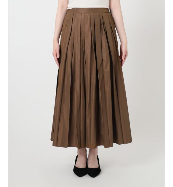  「【洗える】タフタプリーツスカート」|スカート|