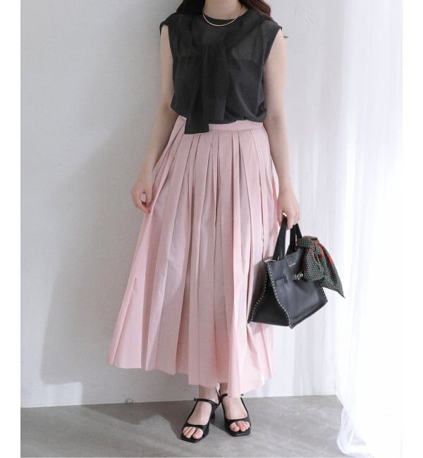  「【洗える】タフタプリーツスカート」|スカート|