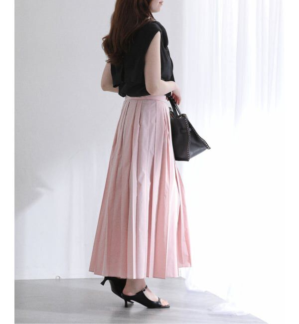  「【洗える】タフタプリーツスカート」|スカート|
