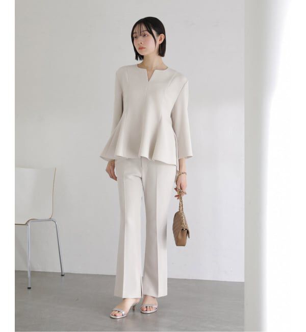  「ベルト金具パンツ」|スラックス|