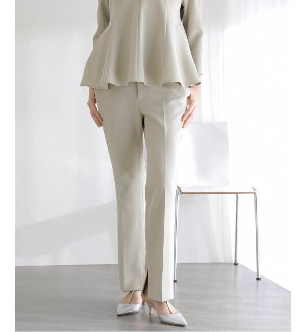  「ベルト金具パンツ」|スラックス|