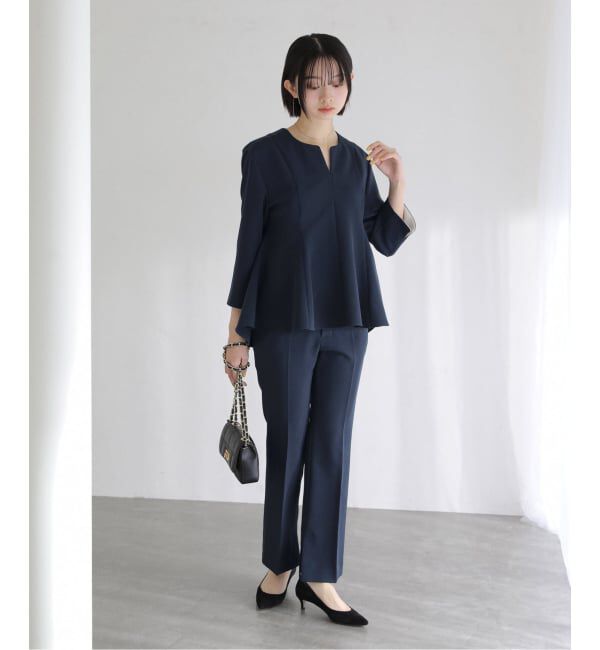  「ベルト金具パンツ」|スラックス|