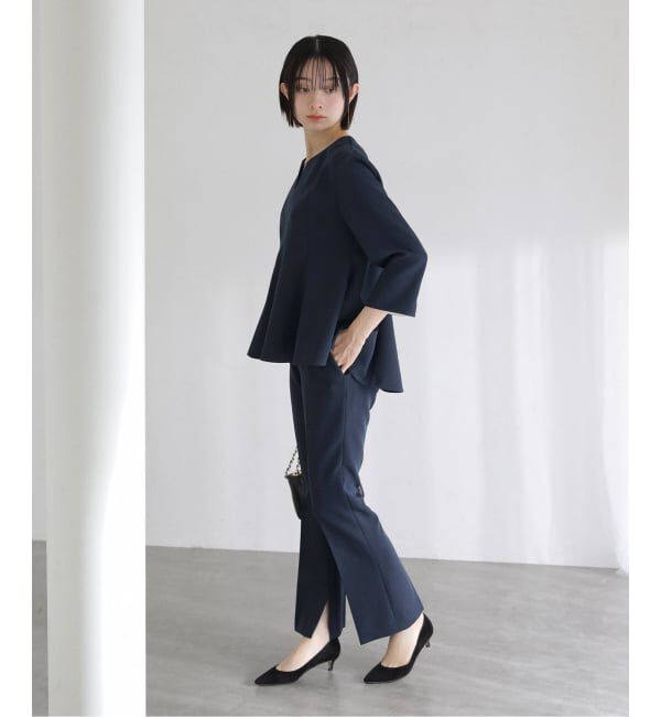  「ベルト金具パンツ」|スラックス|