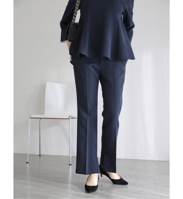  「ベルト金具パンツ」|スラックス|