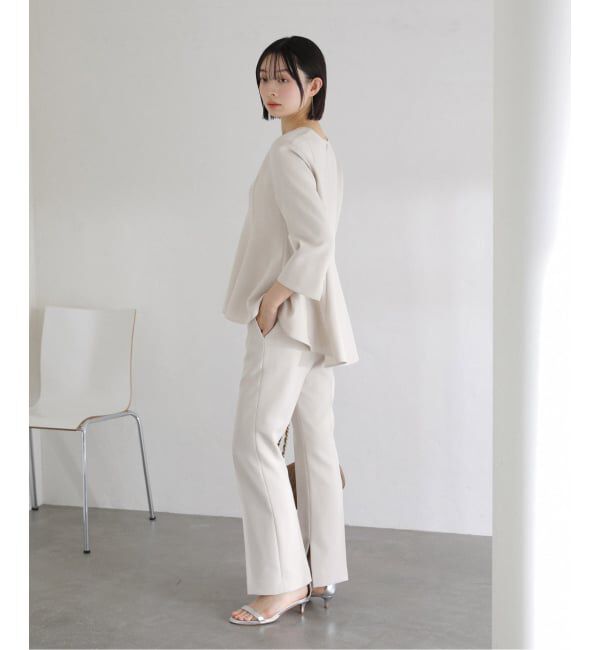  「ベルト金具パンツ」|スラックス|