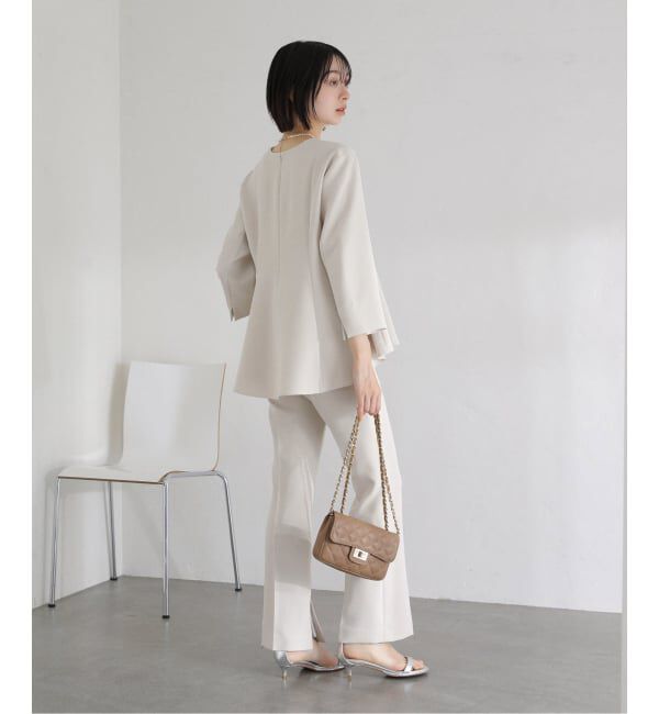  「ベルト金具パンツ」|スラックス|