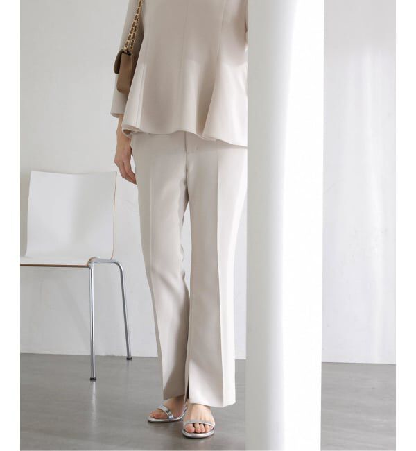  「ベルト金具パンツ」|スラックス|