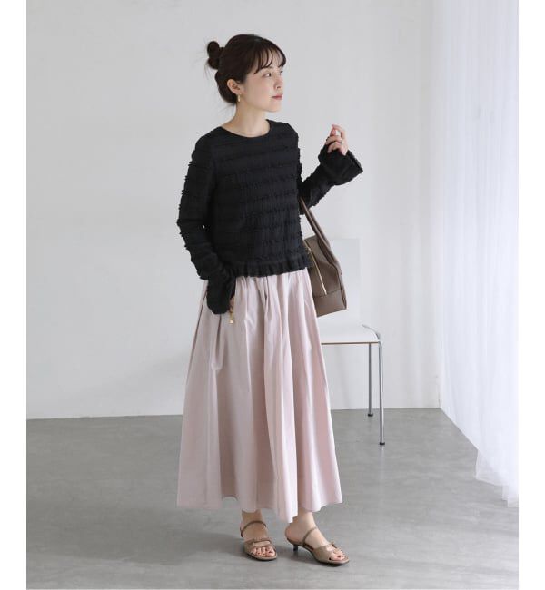  「【洗える】タフタジップポケットスカート」|スカート|