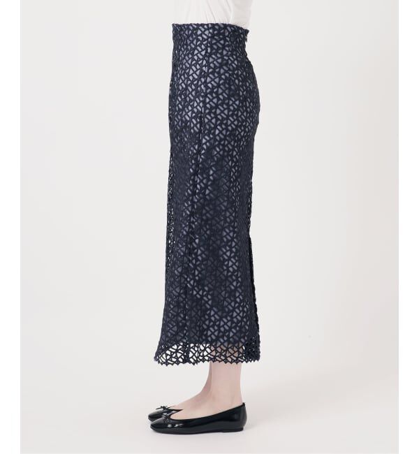  「【洗える】ラティスレーススカート」|スカート|