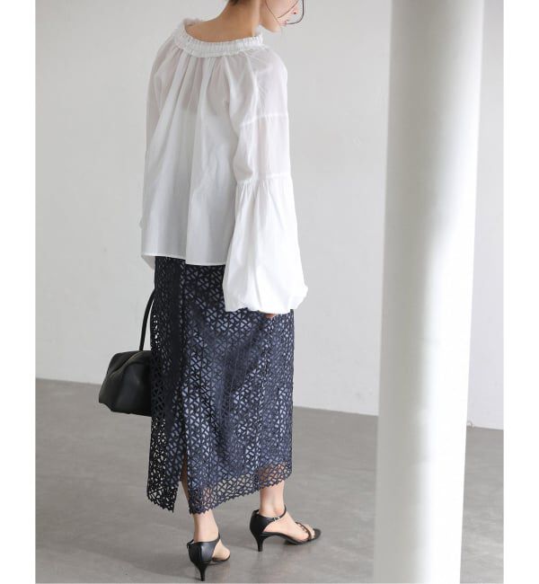  「【洗える】ラティスレーススカート」|スカート|