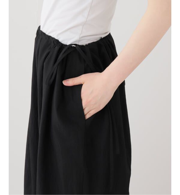  「le / ル サイドドロストリングワイドパンツ」|スラックス|