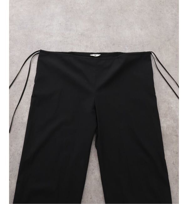  「le / ル サイドドロストリングワイドパンツ」|スラックス|