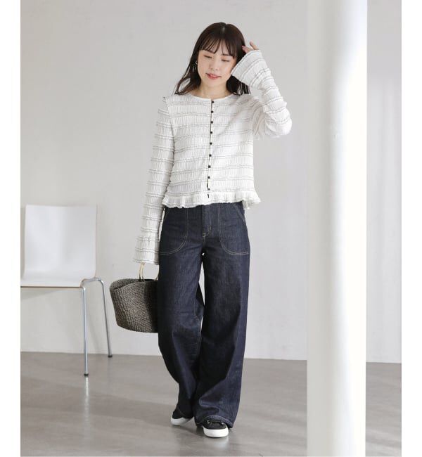  「≪追加≫【洗える】Mewl / ミュール ミニフリル2WAYカーデ」|カーディガン|