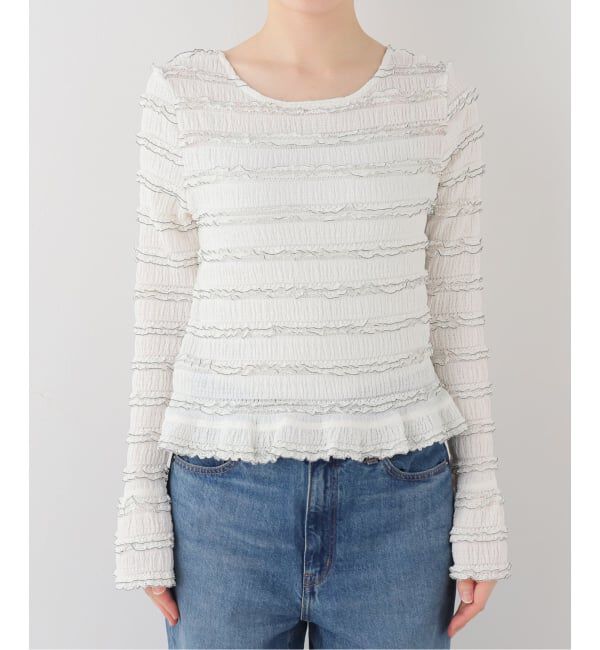  「≪追加≫【洗える】Mewl / ミュール ミニフリル2WAYカーデ」|カーディガン|