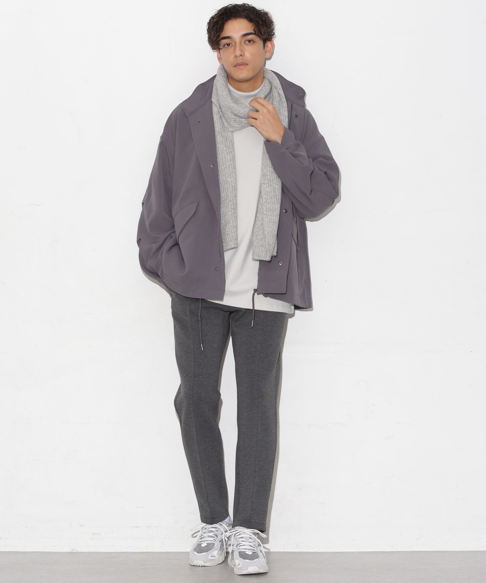 nano･universe「WEB限定 モヘヤライクワイドストール」|マフラー|